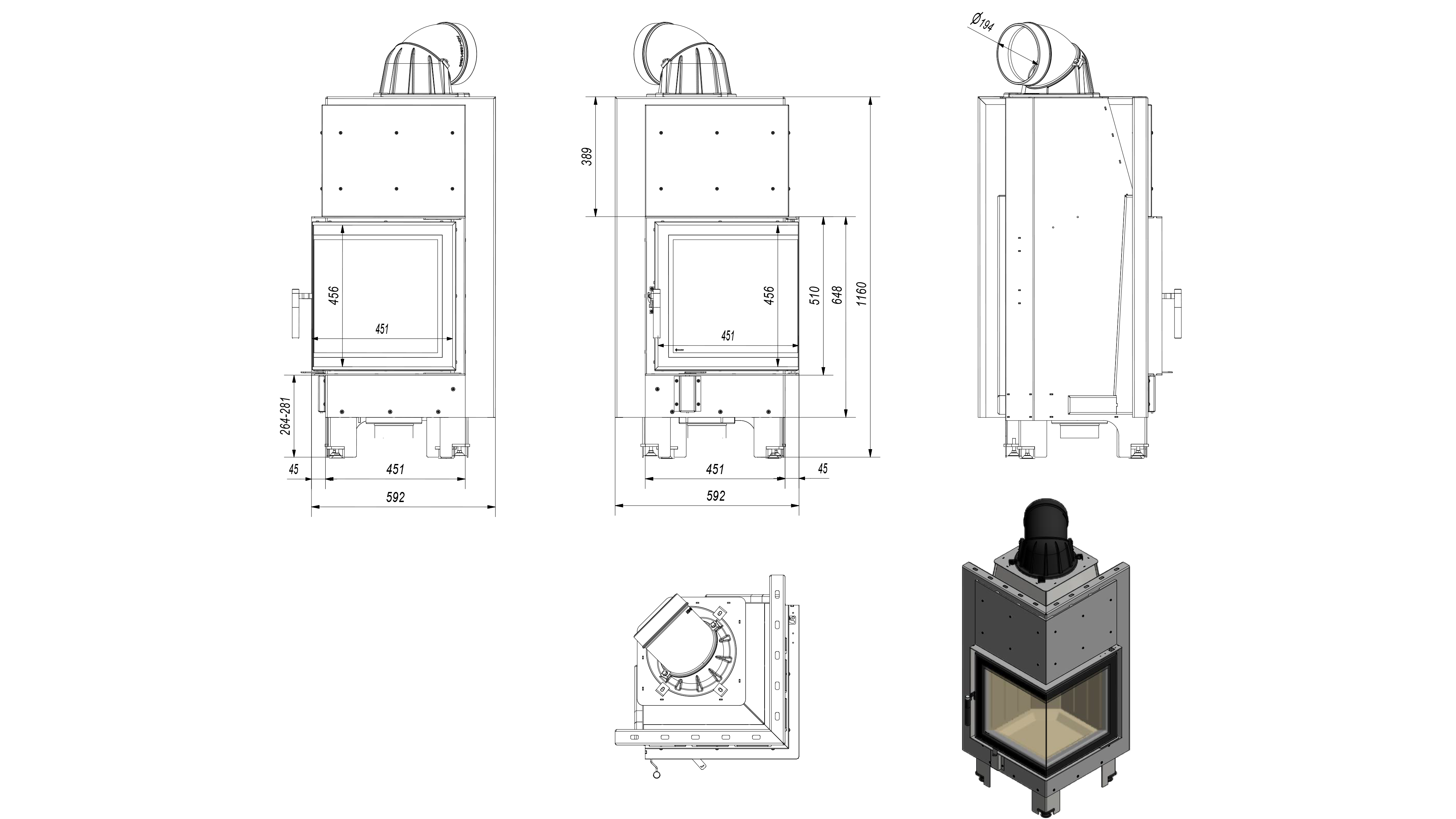 Rysunek techniczny MBN/P/BS/SG rysunek techniczny